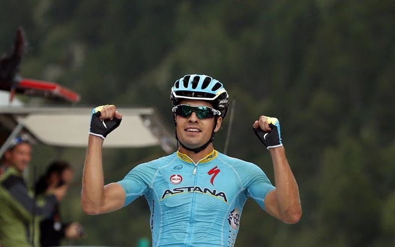 El ciclista español del equipo Astana, Mikel Landa