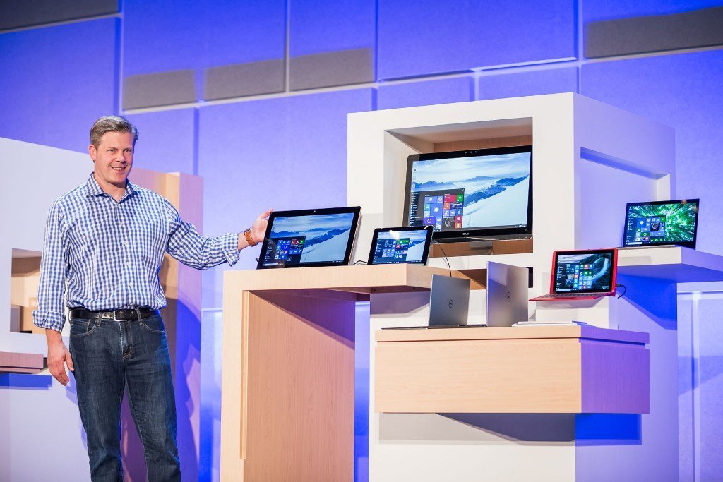 Nick Parker, vicepresidente de Microsoft, en su conferencia en la IFA ayer.