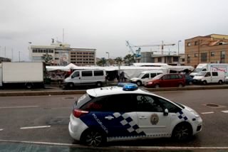 La presencia policial era habitual en la cita de Bouzas, suspendida hace más de un mes.