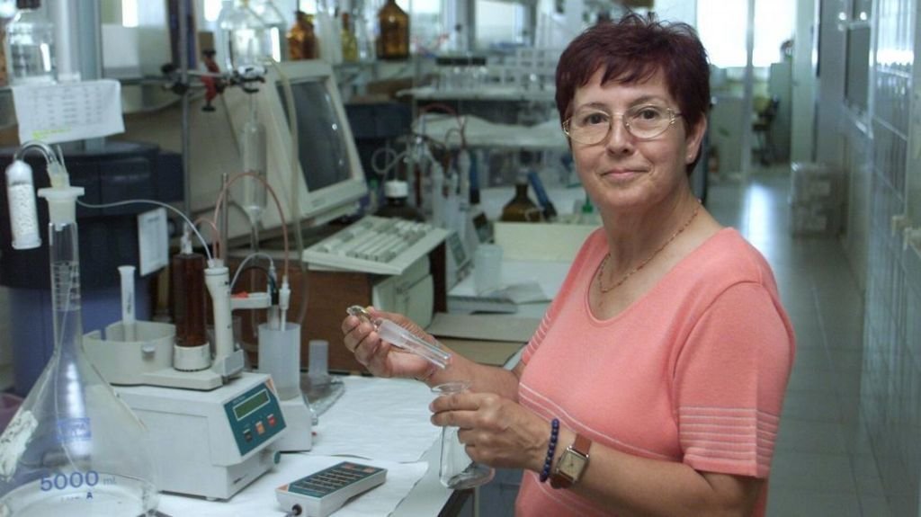 Aída Fernández, en el laboratorio.