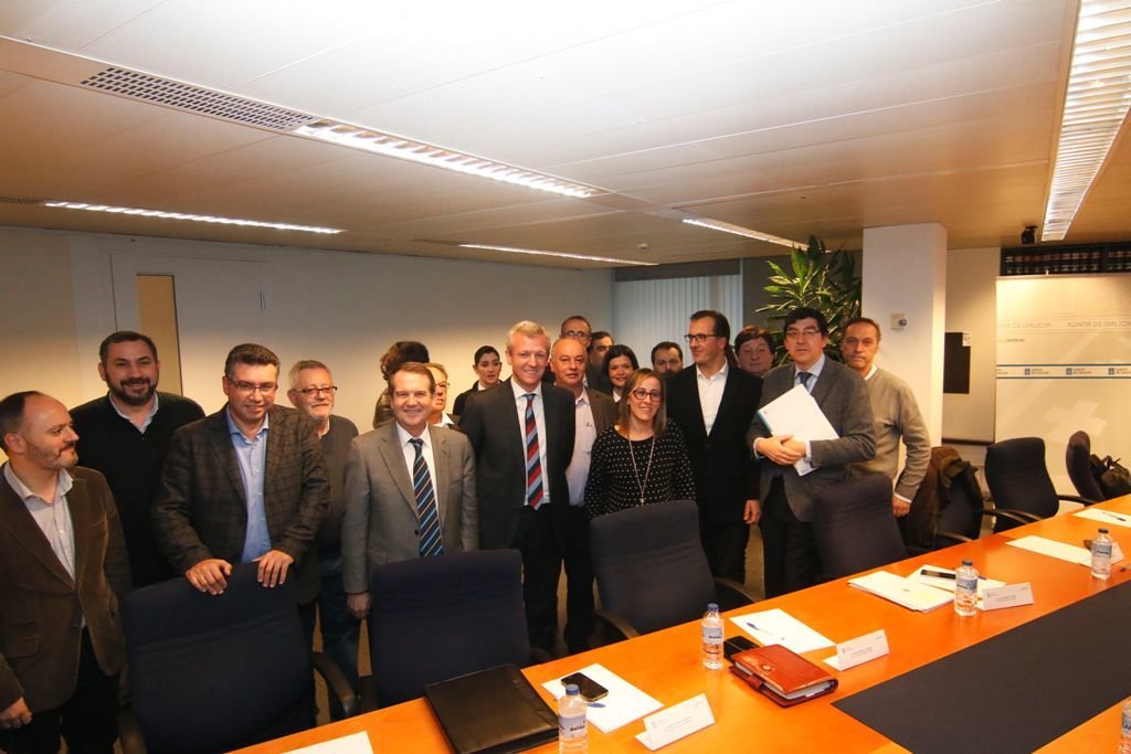 Los alcaldes del Área Metropolitana de Vigo se reunieron con los conselleiros Rueda y Vázquez esta semana.