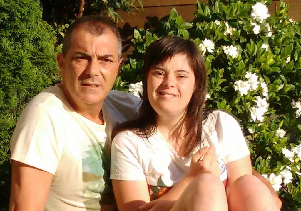 Fernando Molina, con su hija Carolina.