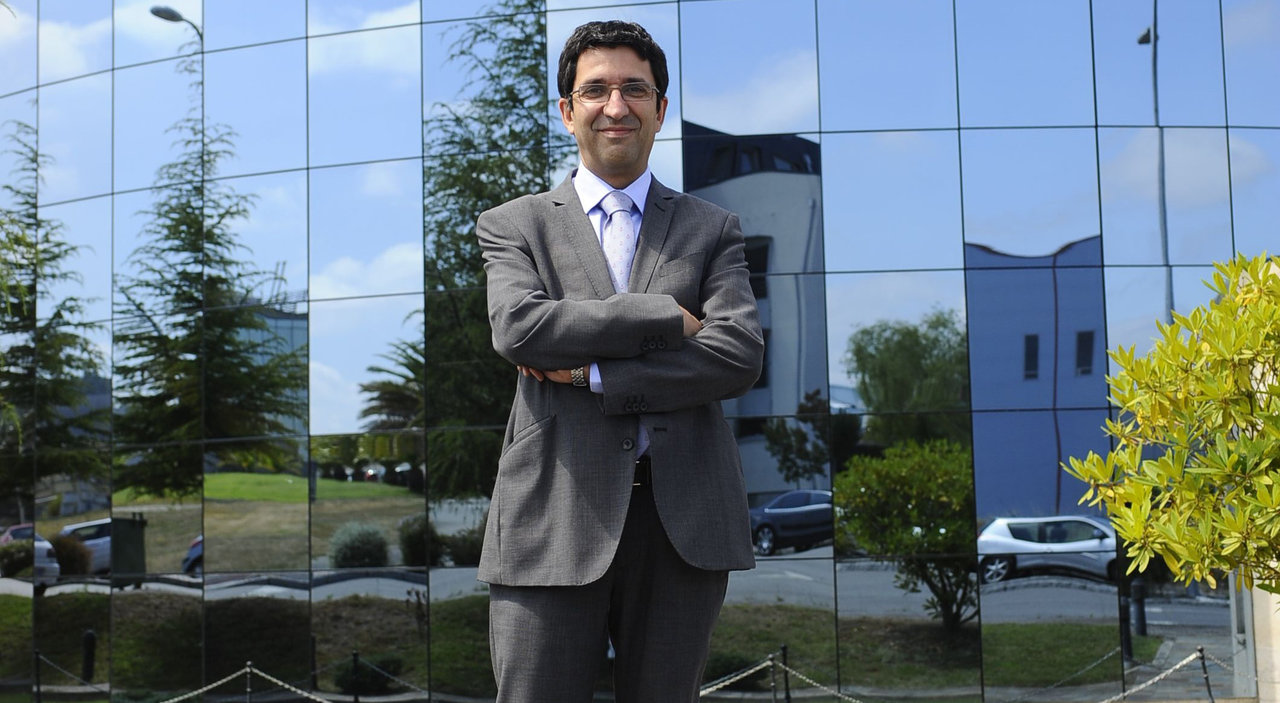 Javier Taibo es el director general  Egatel, instalada en el Parque Tecnológico de Galicia, en Ourense.