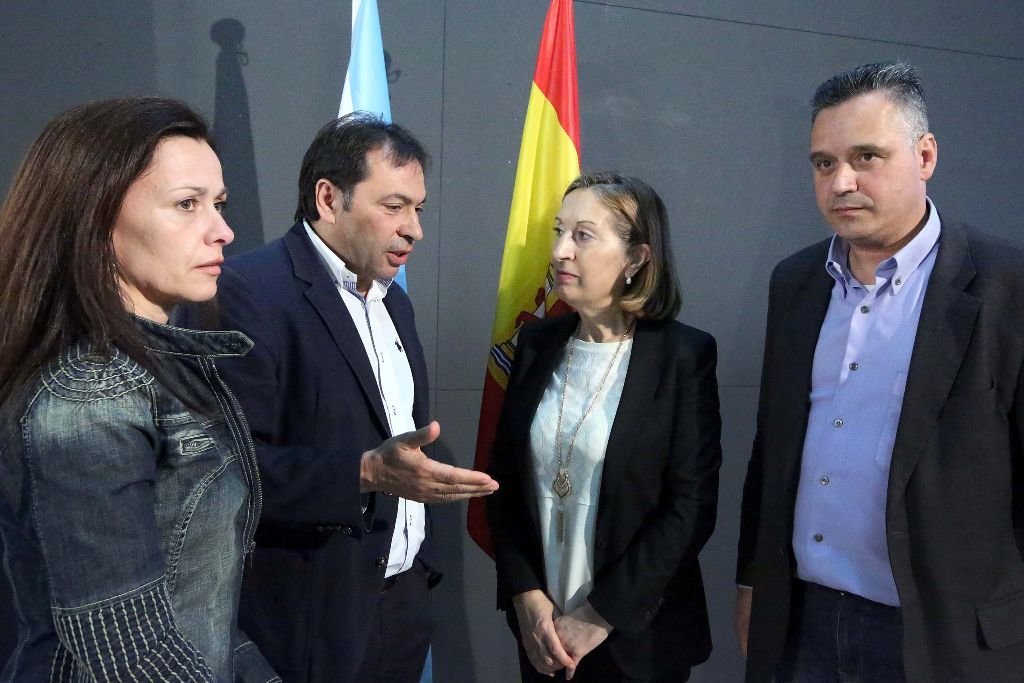 Belén Villar, Ana Pastor, Salvador Gonnzález Solla y Andrés Sampedro.
