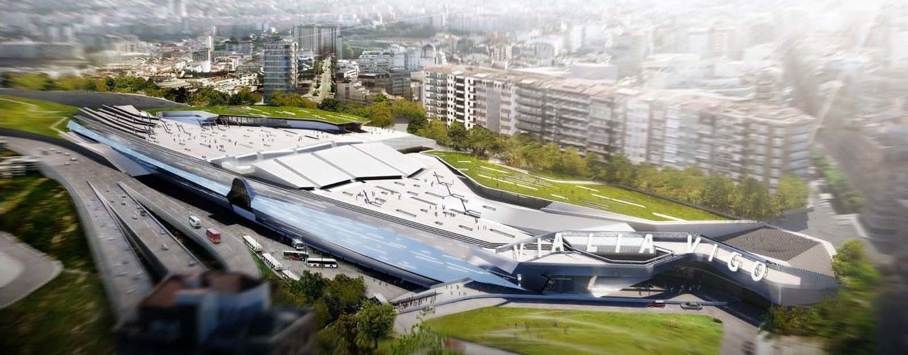 El famoso diseño de terminal y centro comercial de Vialia realizado por Thom Mayne.