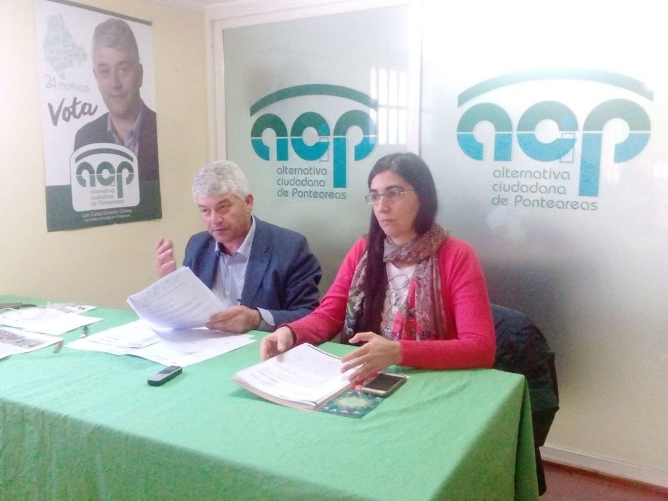 Juan Carlos González Carrera y Raquel Bautista, ayer en la rueda de prensa convocada en la sede de ACiP.