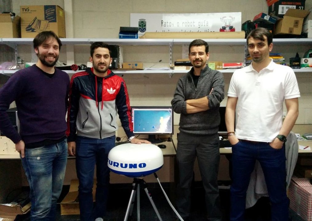 Los investigadores Jorge Cabaleiro, Jorge Cabanelas, Ricardo Samaniego y Claudio Sánchez.
