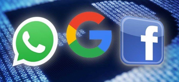 Facebook, Google o WhatsApp