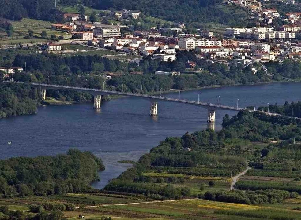 El futuro puente peatonal unirá los municipios de Tomiño y el portugués de Vila Nova de Cerveira.