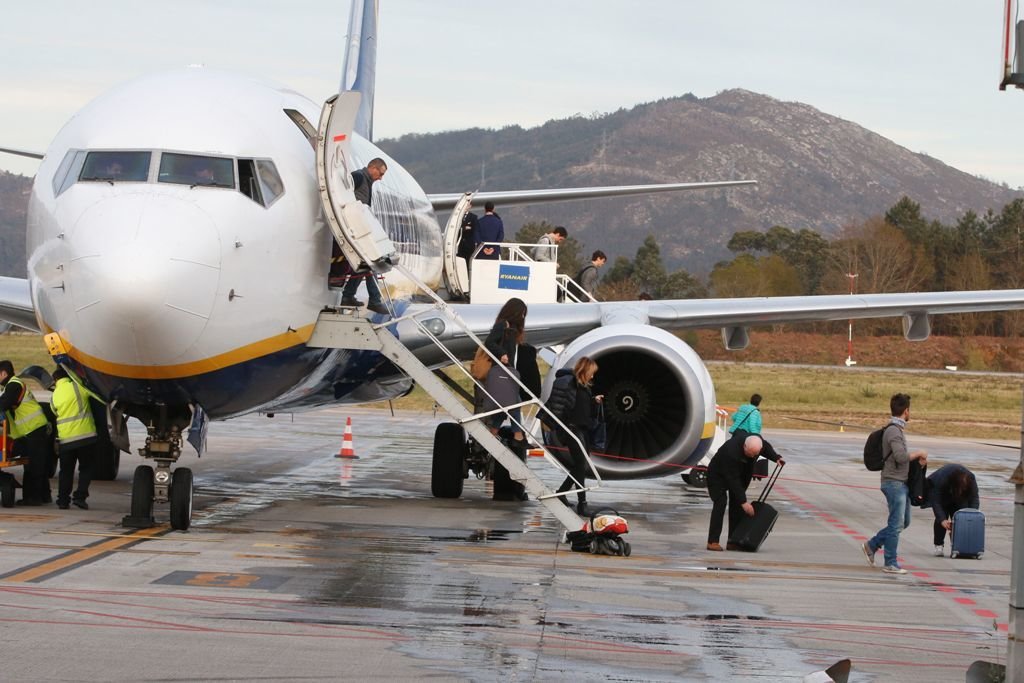 El vuelo a Bolonia, la primera nueva ruta internacional en despegar desde Peinador, el pasado mes de abril.