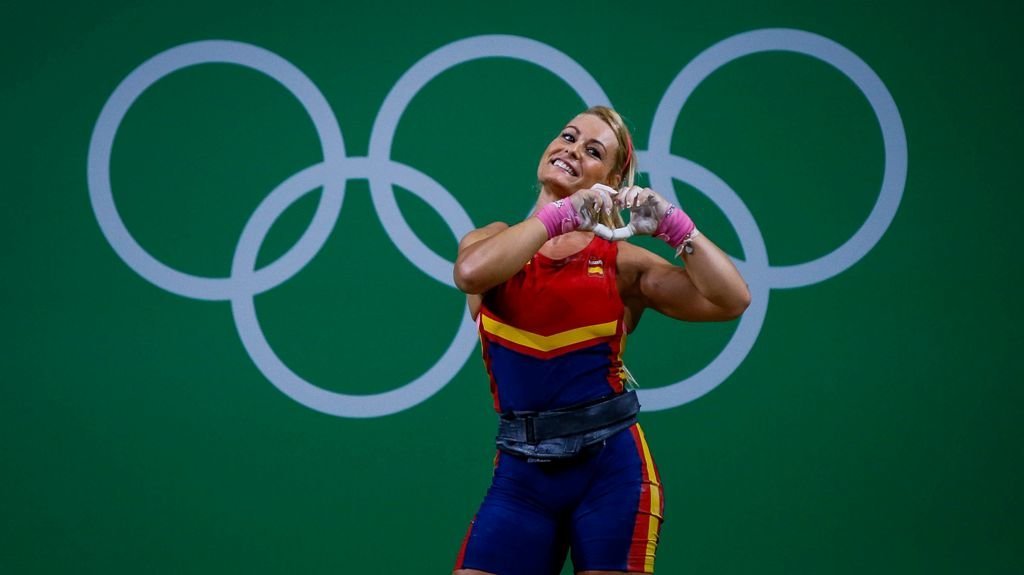 La leonesa Lydia Valentín, tras conquistar la medalla de bronce en los Juegos de Río de Janeiro.