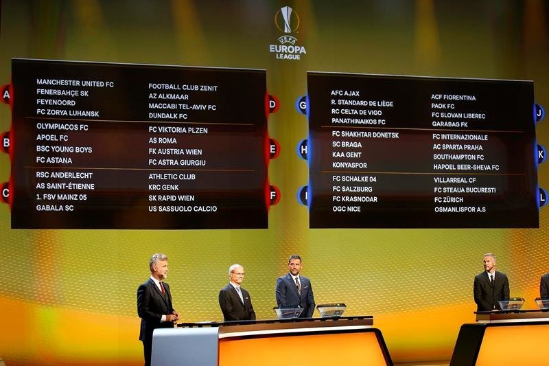 Sorteo de la Fase de Grupos de la UEFA Europa League