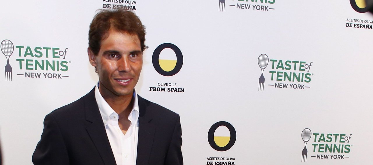 El español Rafael Nadal, en un acto publicitario en Nueva York.