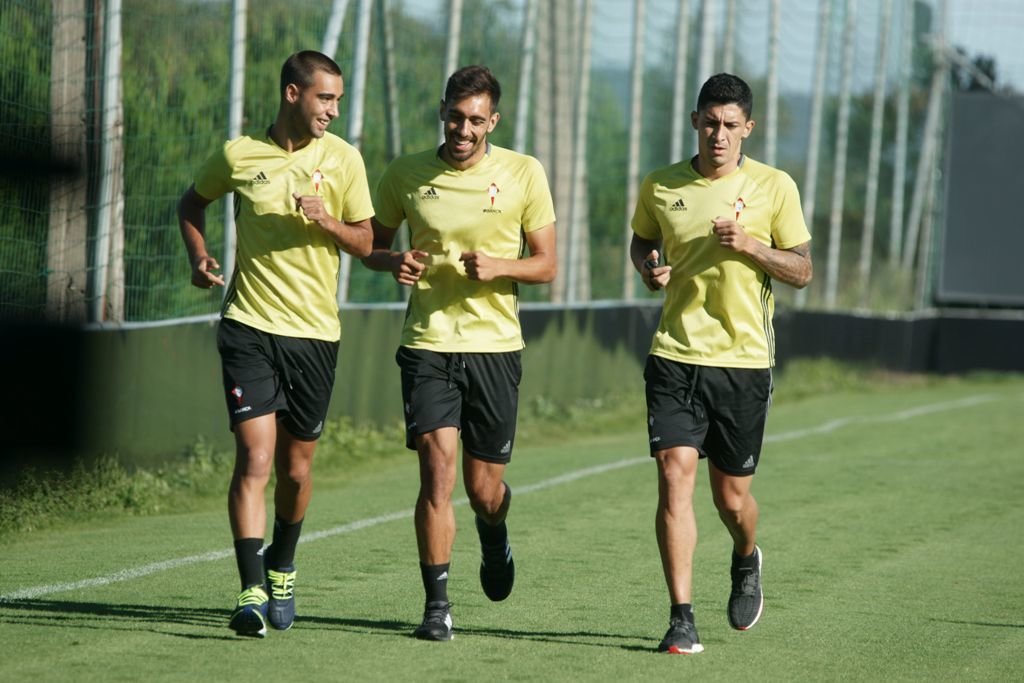 Brais Méndez, Borja Iglesias y Pablo Hernández hicieron carrera. El Tucu se ha unido a su selección.