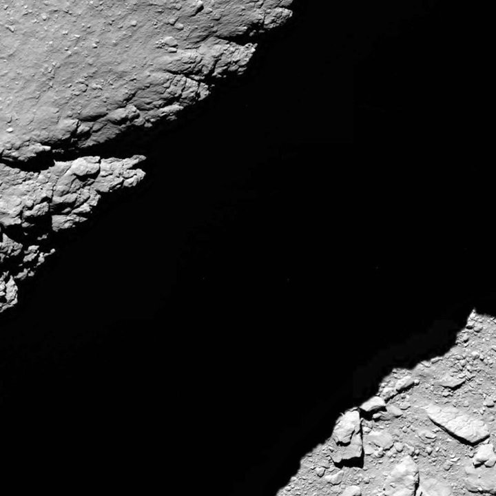 Última imagen captada por la Rosetta antes de finalizar su misión.