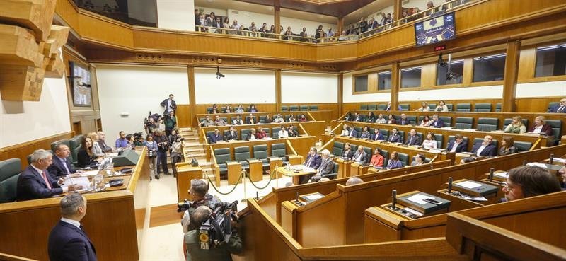 La XI Legislatura vasca arranca con el pleno de constitución del Parlamento autonómico