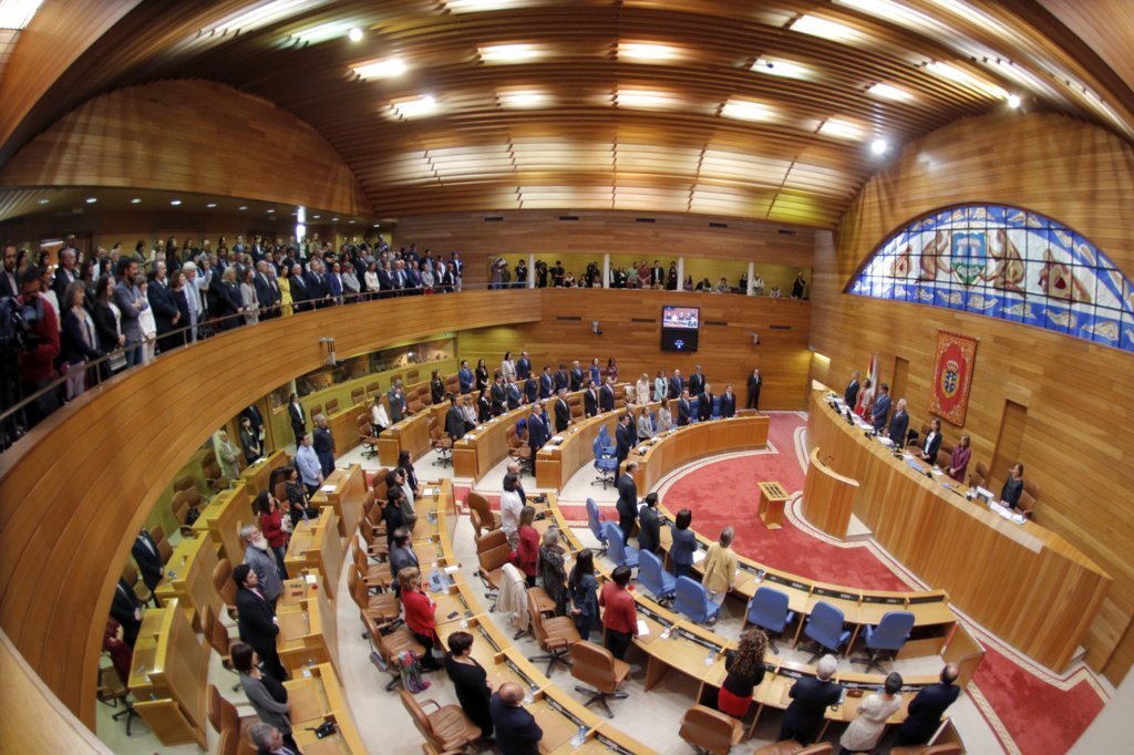 El Parlamento de Galicia, en su reciente sesión constitutiva.