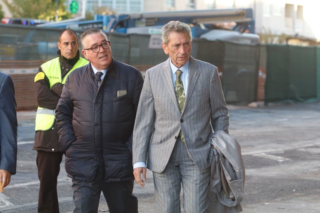 El presidente del Celta, Carlos Mouriño, y el vicepresidente Ricardo Barros, el pasado domingo en Balaídos.
