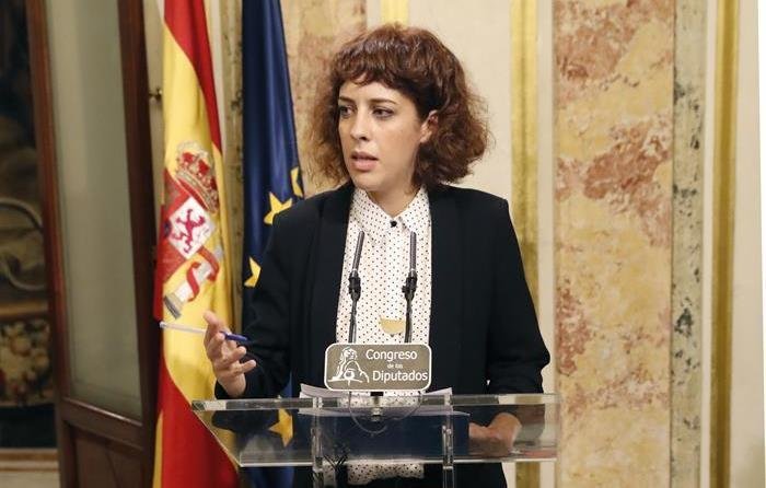 La portavoz de En Marea en el Congreso, Alexandra Fernández