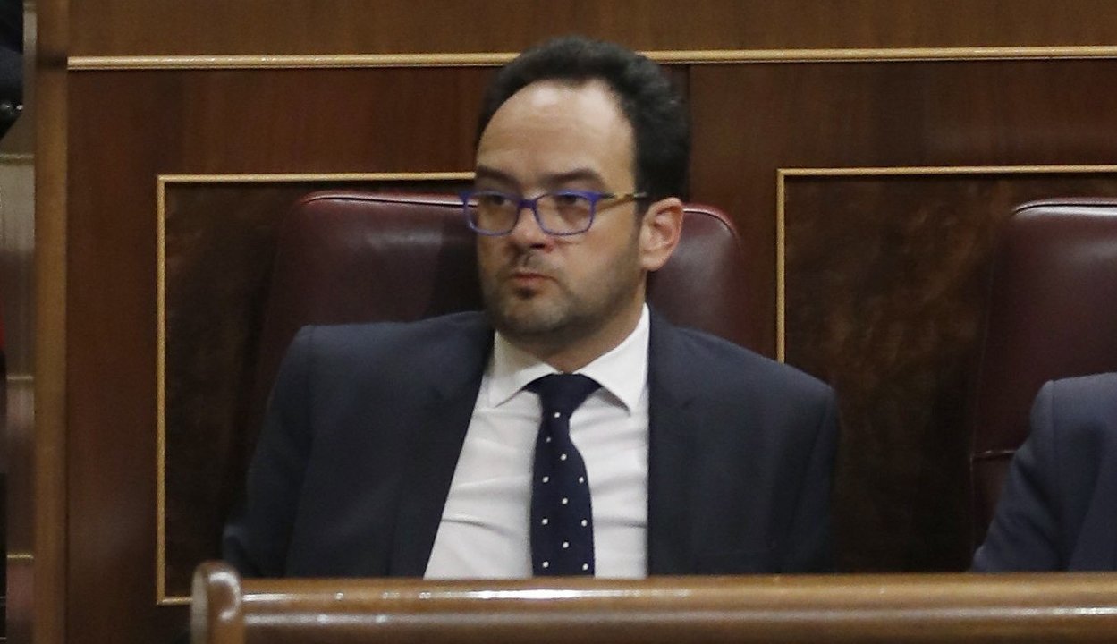 El portavoz parlamentario del PSOE, Antonio Hernando