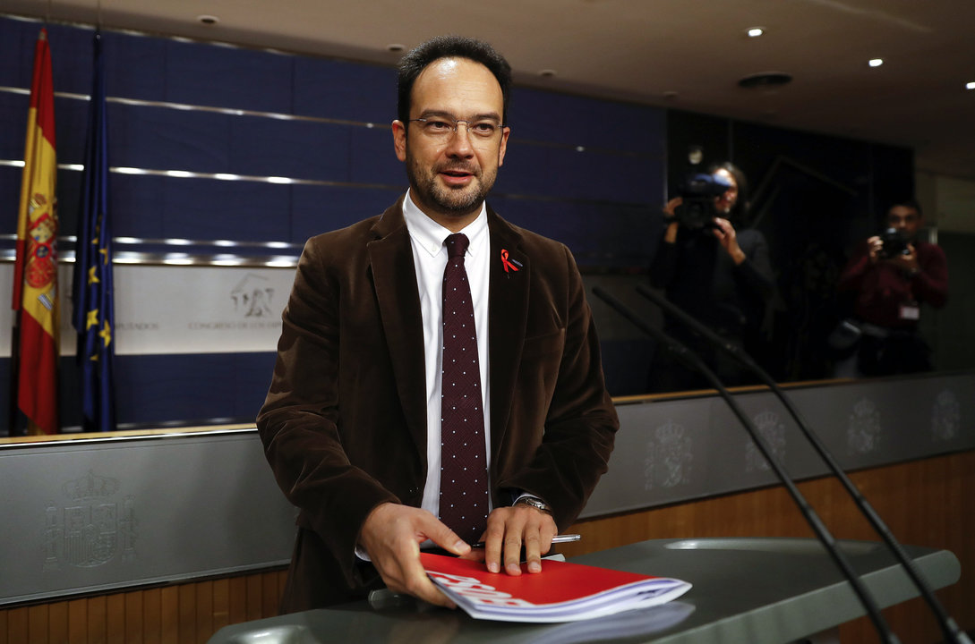 Antonio Hernando, portavoz parlamentario del PSOE en el Congreso de los Diputados.