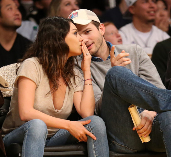 Mila Kunis con Ashton Kutcher