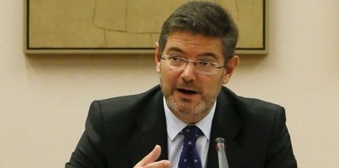 El ministro de Justicia, Rafael Catalá, en su comparecencia ante la Comisión de Justicia del Congreso.