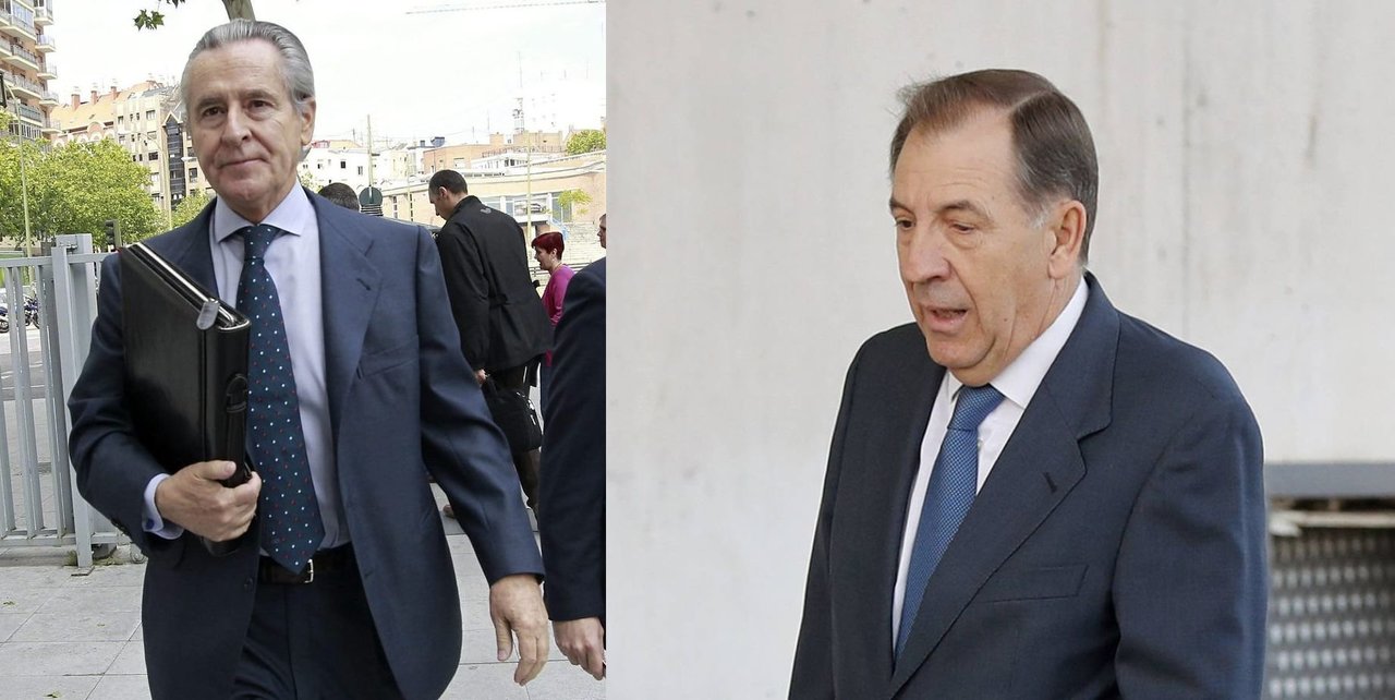 El expresidente Miguel Blesa y Ildefonso Sánchez Barcoj.