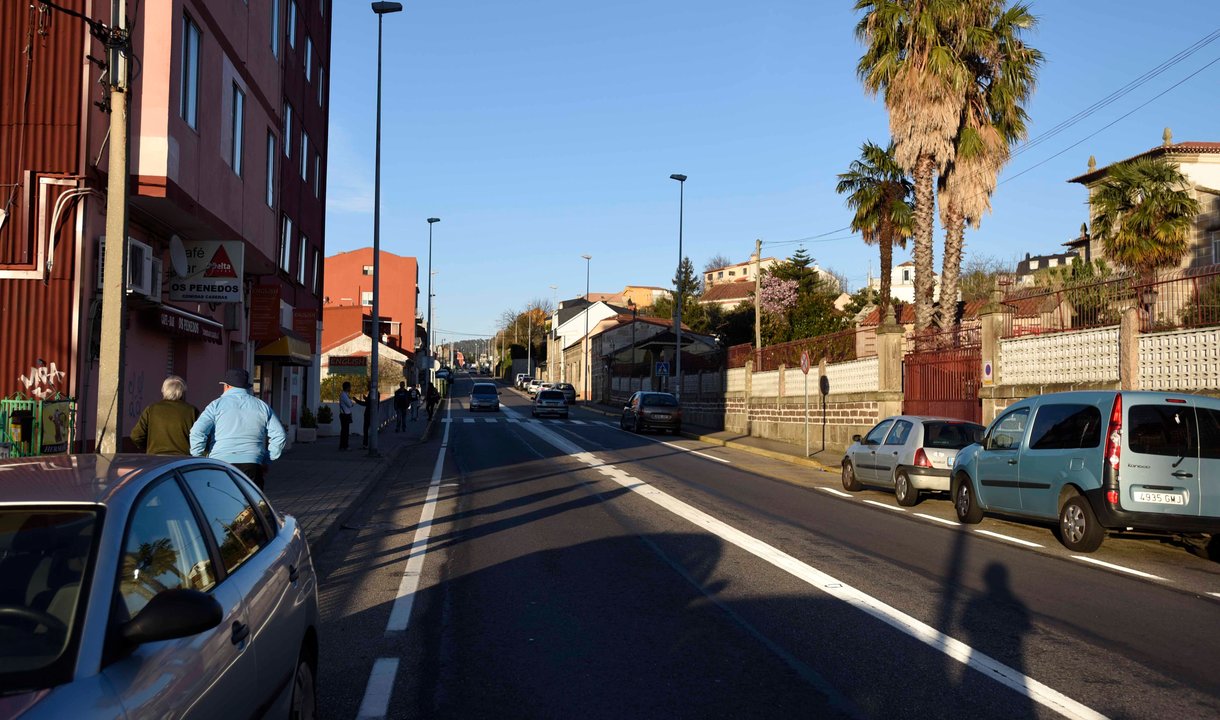 EL detenido intentó forzar la entrada de un establecimiento de la avenida de Galicia.