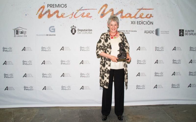 La viguesa Marta Villar, con el Mestre Mateo por “Salgadura”.