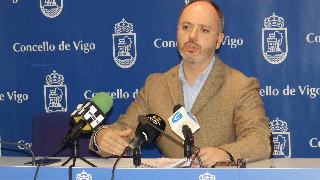 David Regades, ayer en Vigo.