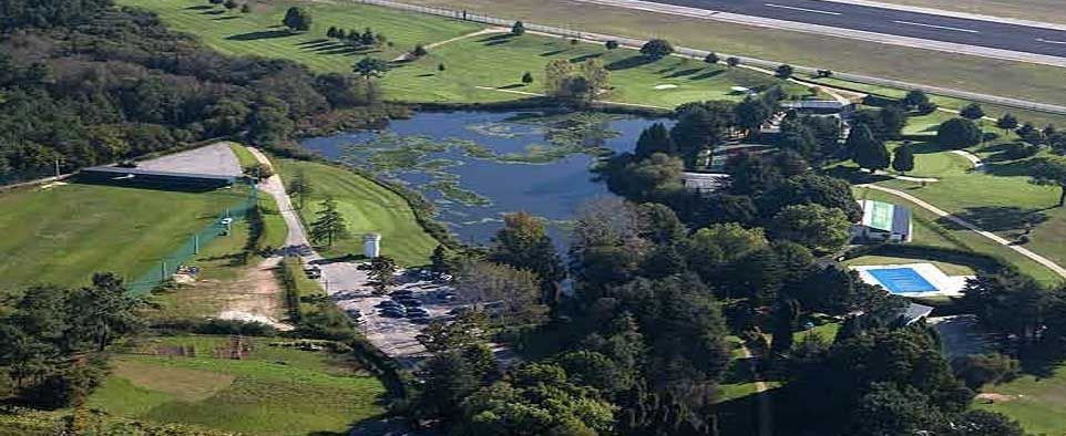Una parte de lps 180.000 metros cuadrados que ocupa el Real Aero Club, en buena parte el campo de golf.