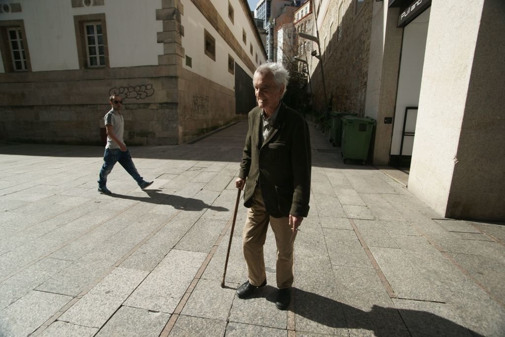 Carlos Oroza solía pasear por el centro de la ciudad.
