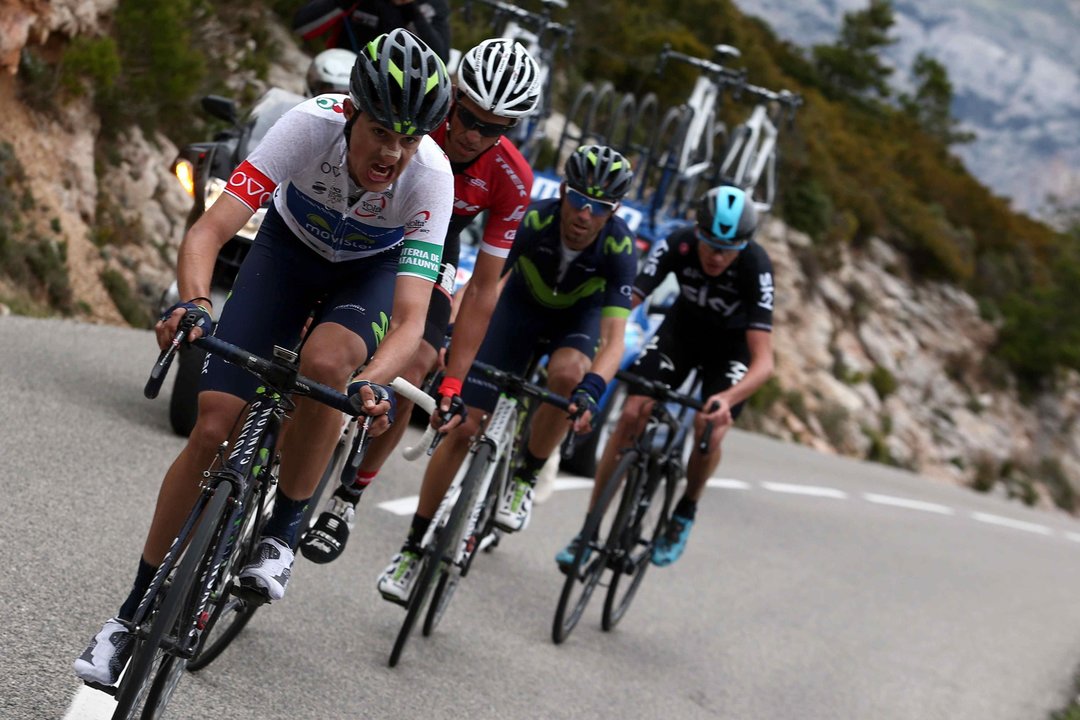 Soler encabeza a Contador, Valverde y Froome en la etapa de ayer.