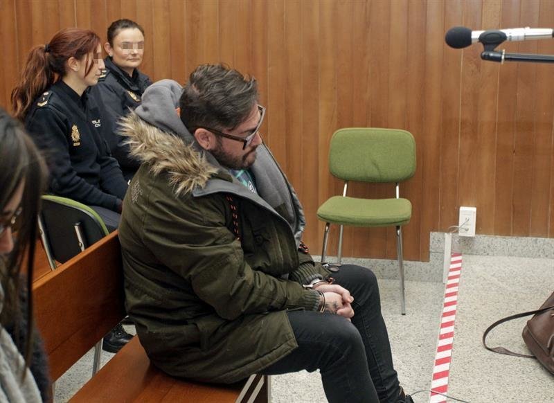 Rodrigo Nogueira, ayer, durante el juicio en Pontevedra.