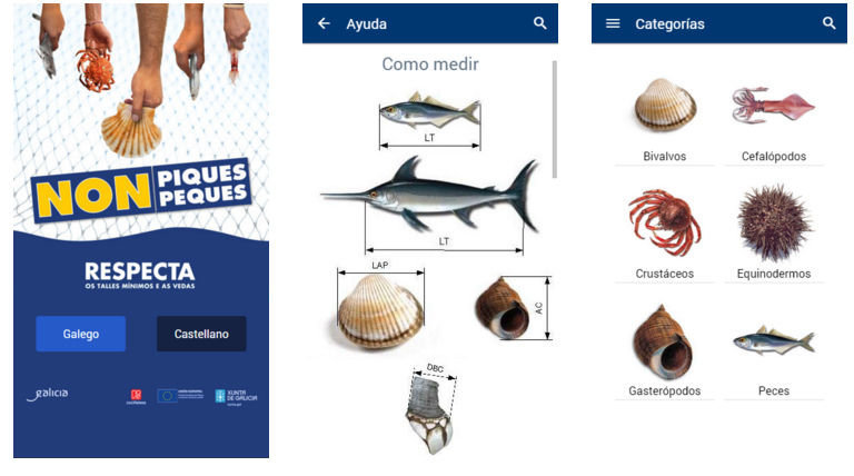 La aplicación ofrece todo tipo de información sobre pescado y marisco.