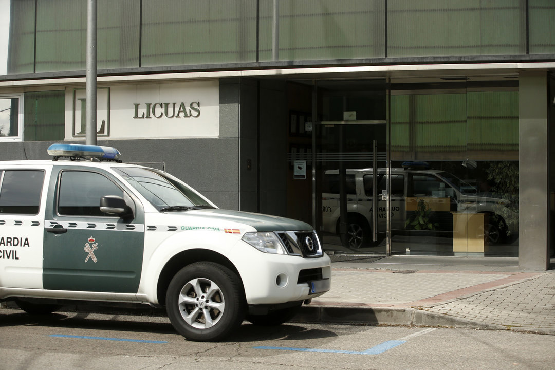 La Guardia Civil registró varias empresas en la Operación Lezo, como Licuas en Madrid.
