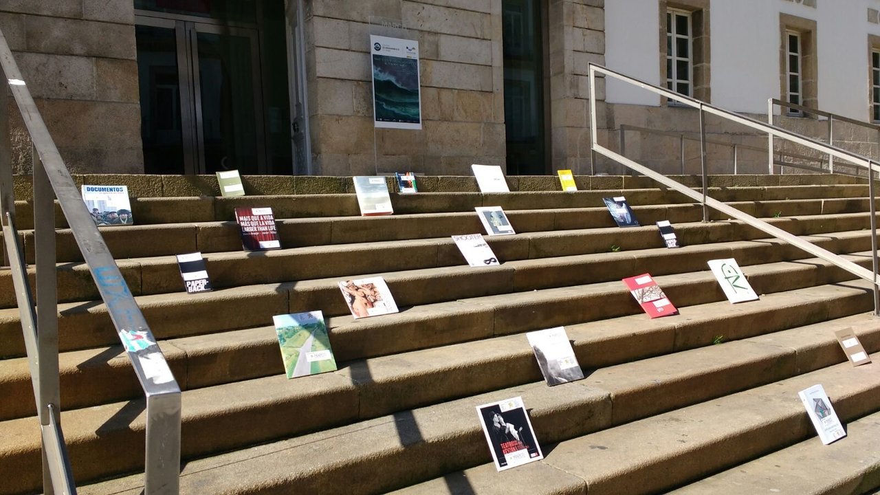 El Marco inicio la suelta de libros con 30 ejemplares en la escalinata de Principe