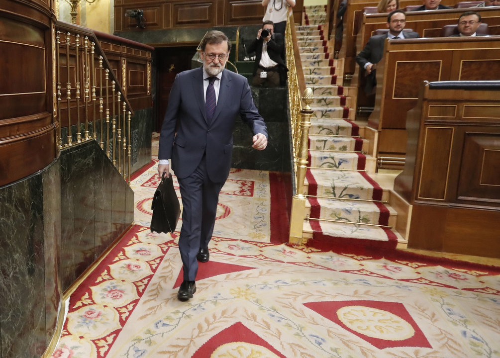 Mariano Rajoy, en el  Congreso.