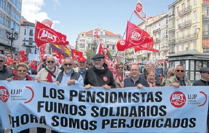 Manifestación de jubilados y pensionistas el pasado mes de diciembre.