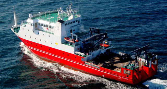 El buque oceanográfico está equipado con tecnología puntera para participar en las campañas científicas.