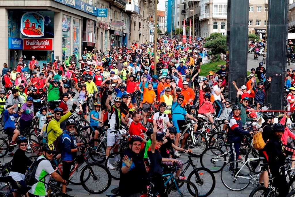 A Pedaliña reunió a miles de ciclistas en la edición de 2016.
