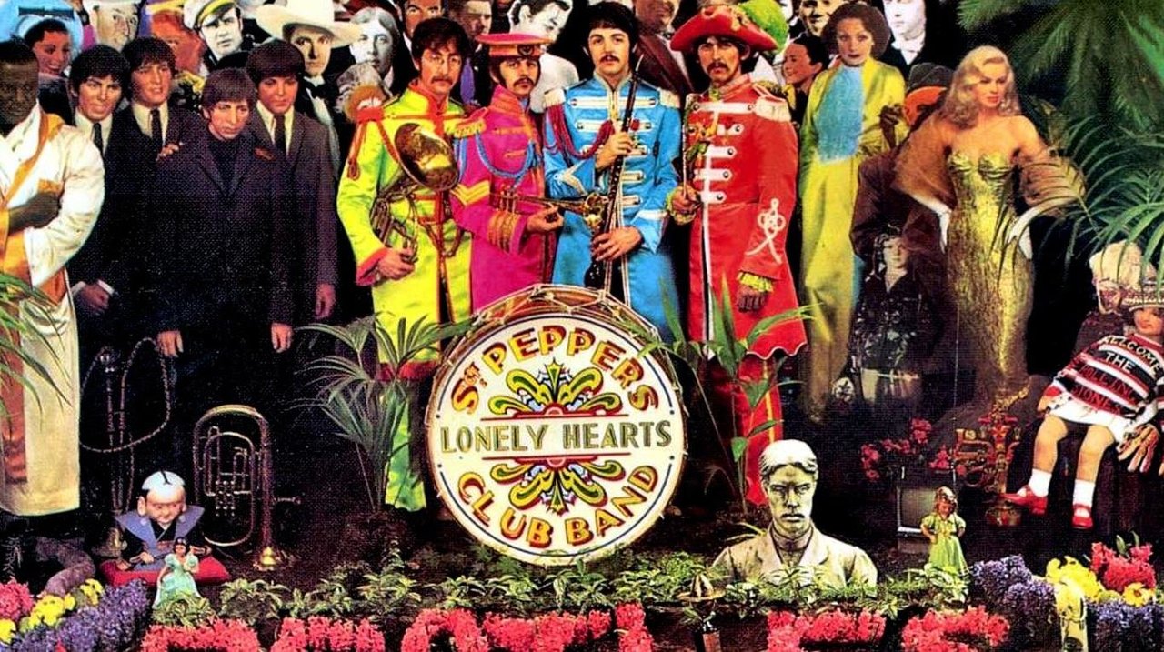 Detalle de la portada del mítico disco que publicaron los Beatles en junio de 1967.