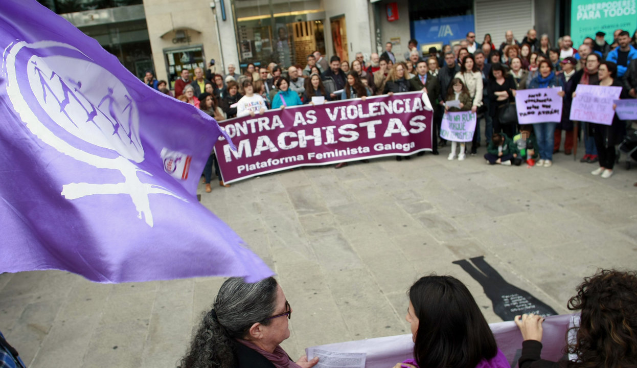 Concentración contra la violencia machista, el pasado mayo en A Coruña.
