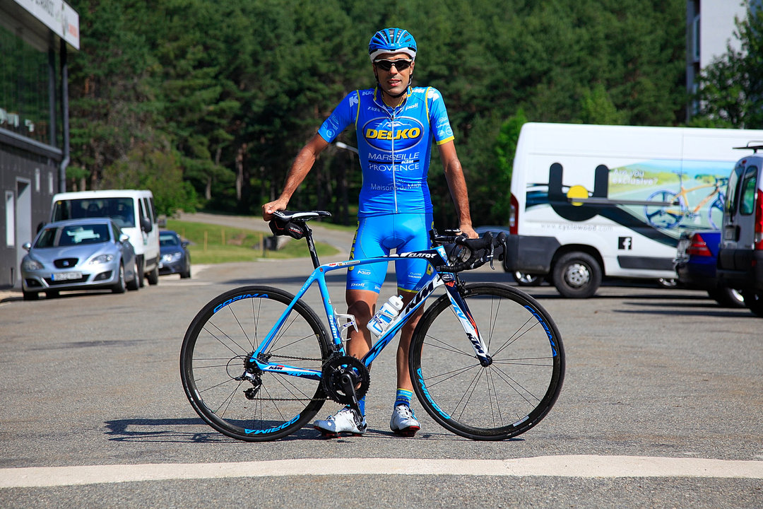 Delio Fernández estivo dúas semanas en Manzaneda concentrado en altitude para preparar con dedicación o Tour de Austria.
