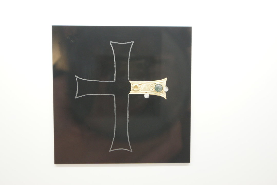 El brazo de la cruz visigoda se mostró al público en la exposición ‘Emporium’, en el Verbum.