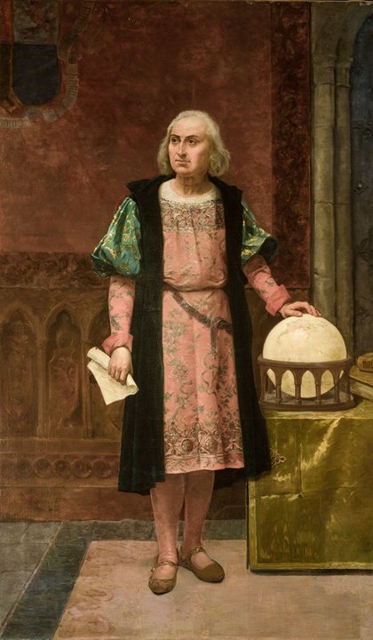 Retrato del navegante Cristóbal Colón.