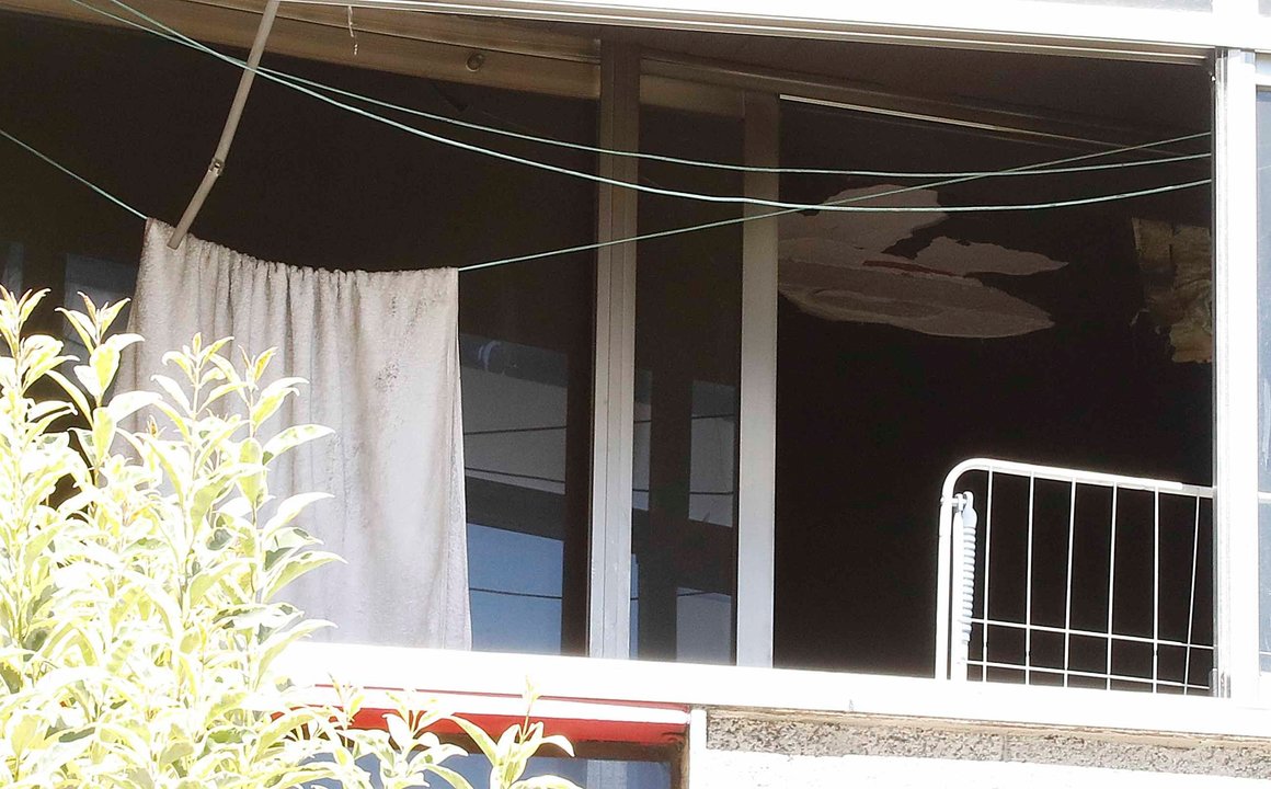 La vivienda de Sanjurjo Badía resultó muy afectada por la explosión y posterior incendio.