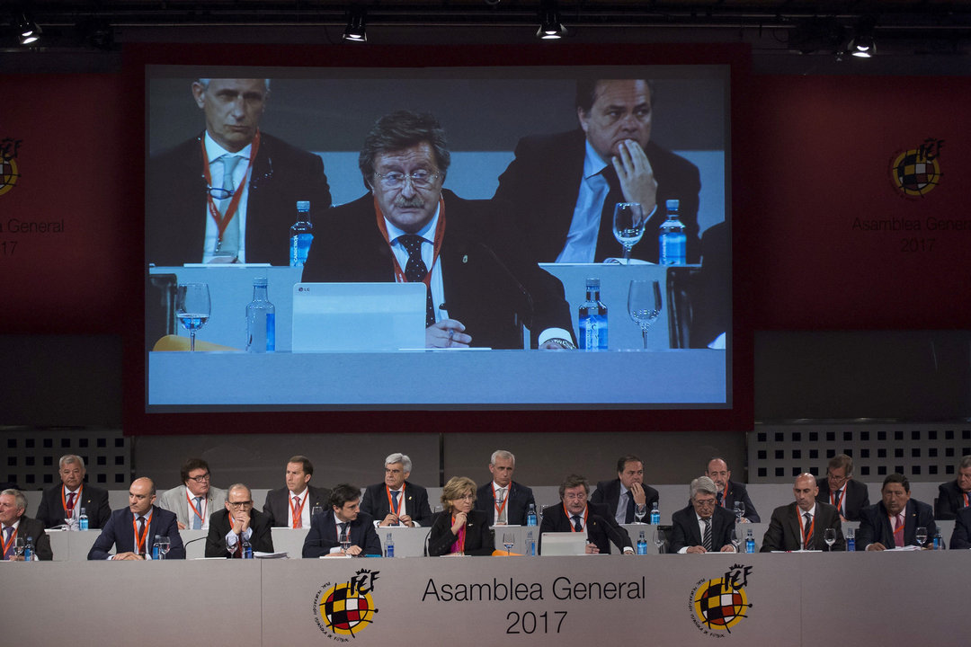 La asamblea de la Real Federación Española de fútbol se celebró ayer.