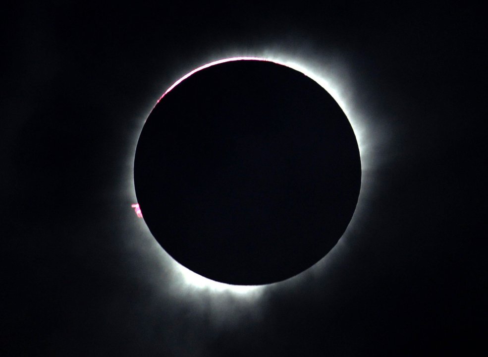 Un eclipse de Sol fotografiado desde Indonesia en marzo del año pasado.